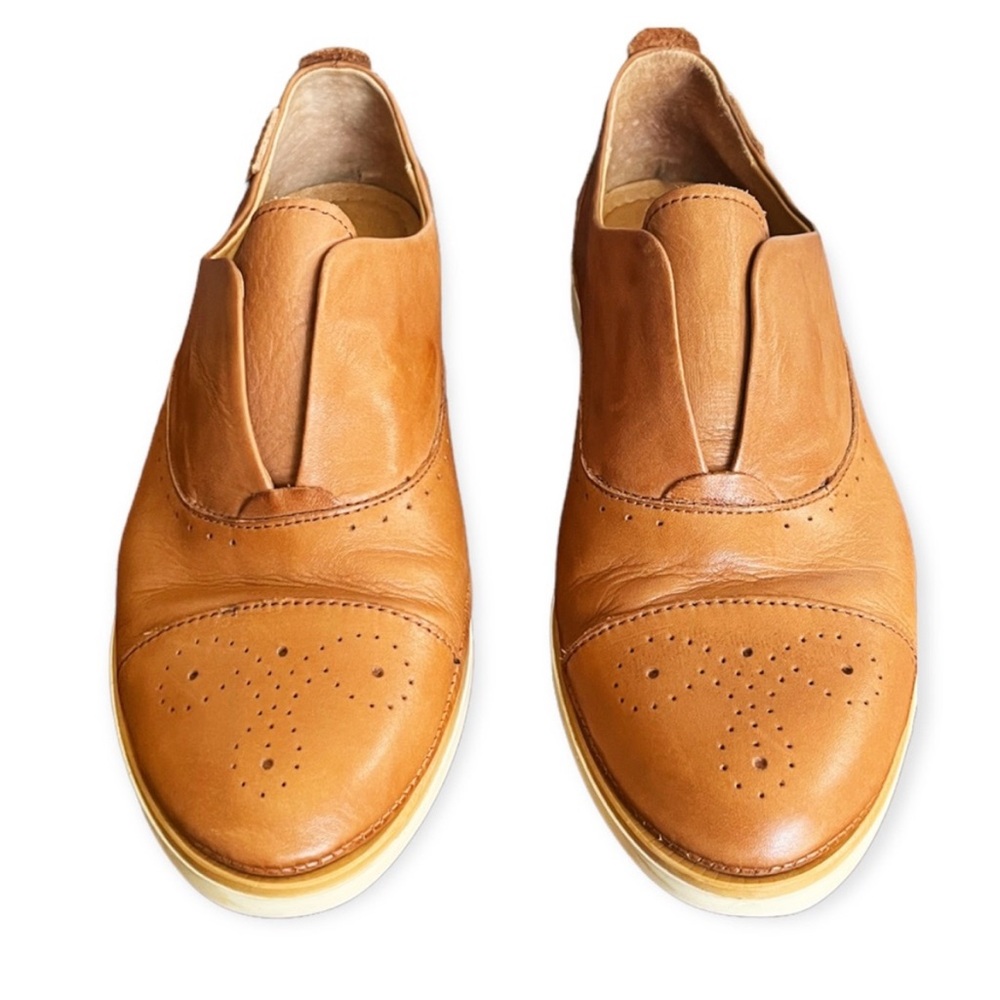 Pikolinos Brown Santorini Laceless Oxford Loafers
